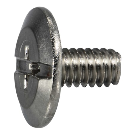 Midwest Fastener 1/4"-20 x 1/2 in Combination Phillips/Slotted Truss Machine Screw, Plain 18-8 Stainless Steel 53699